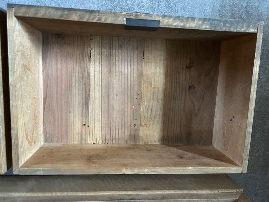 アンティーク 栗の木 本棚 オープンラック 飾り棚 古家具 店舗什器