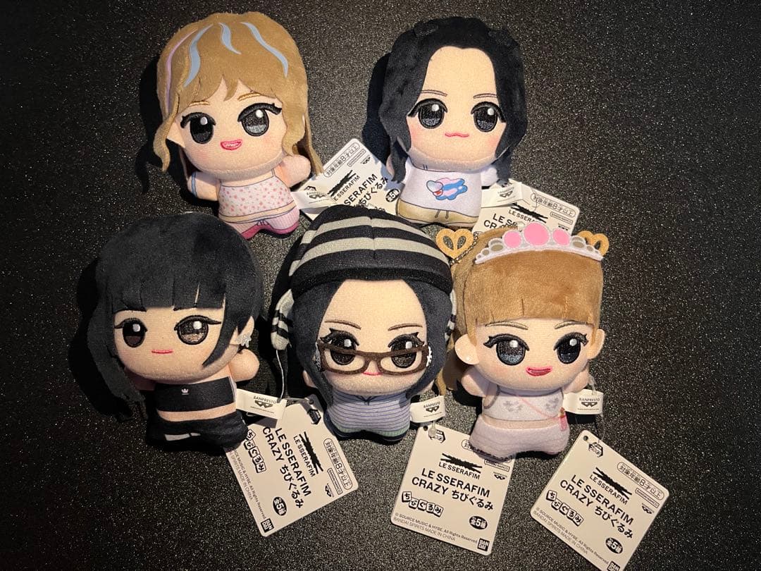 LE SSERAFIM ルセラフィム CRAZY ちびぐるみ 全5種 ナムコ限定 - メルカリ