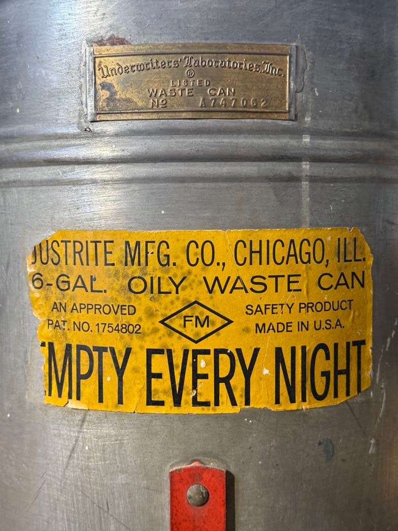 アンティーク雑貨 U.S.AJUSTRITE MFG CO Waste Can