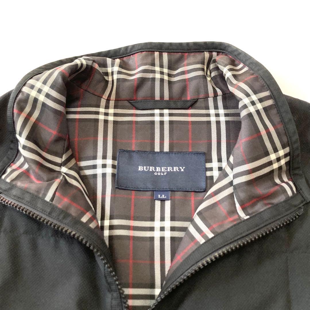 BURBERRY GOLF バーバリーゴルフ 中綿ベスト ノバチェック LL 黒