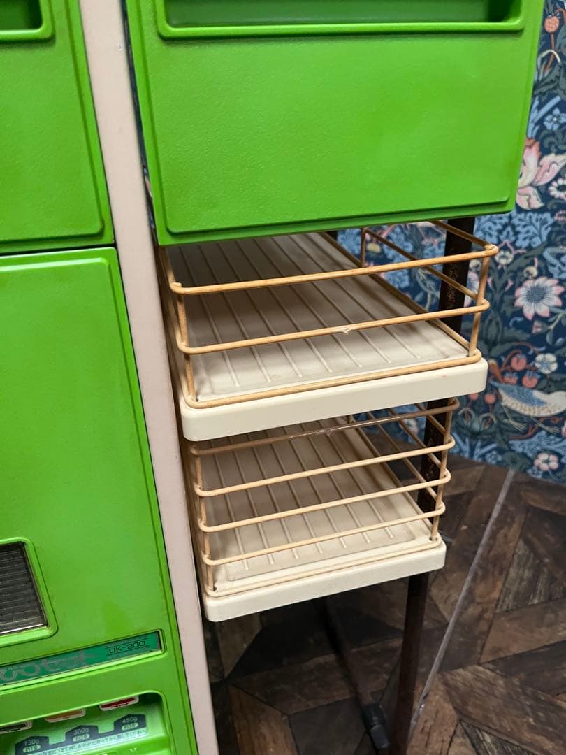 米櫃 ライスボックス インテリア 昭和レトロ 当時物 レトロポップ 緑