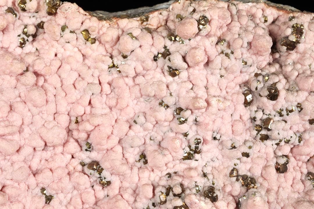国産菱マンガン鉱 インカローズ 原石 黄鉄鉱共生 天然石 台座付 23.8kg