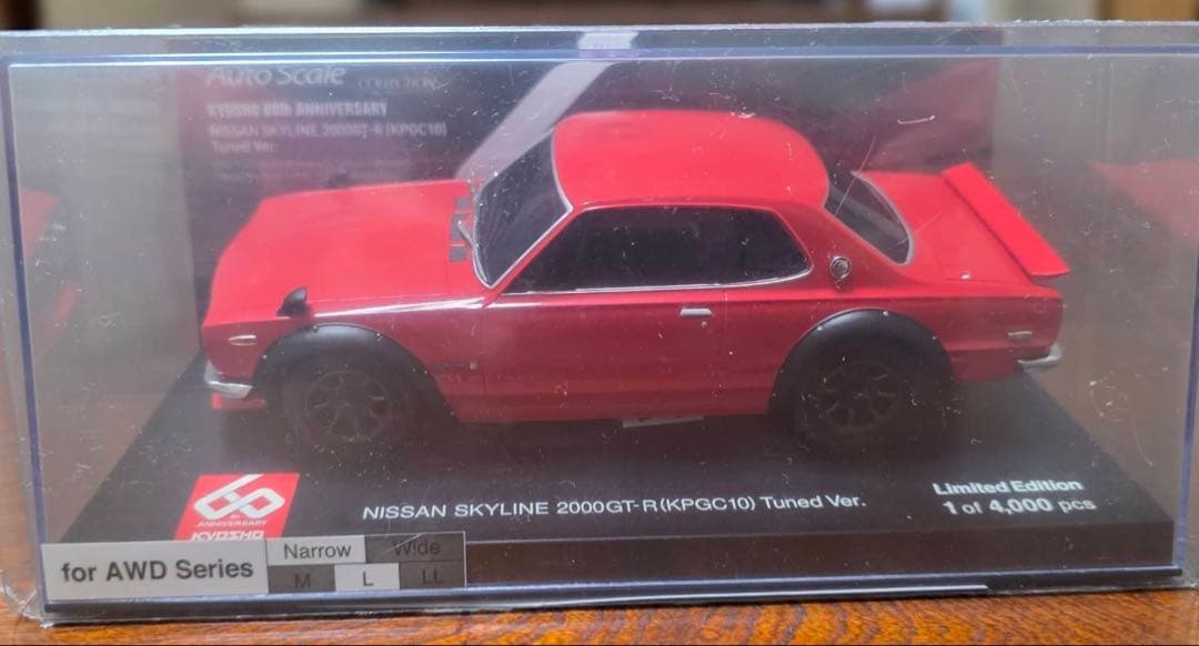京商 ミニッツ日産 スカイライン 2000GT-R レッド 60周年記念 限定品