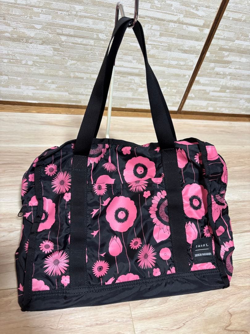 スワニー 中原淳一コラボ キャリー ブラック×ピンク <4輪ストッパー付