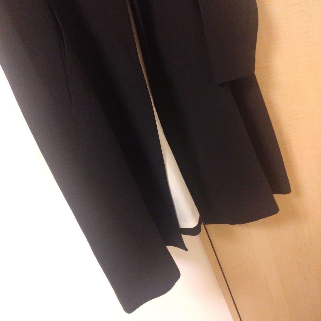 ENFOLD エンフォルド コート ダブルクロスフレアコート ブラック 38