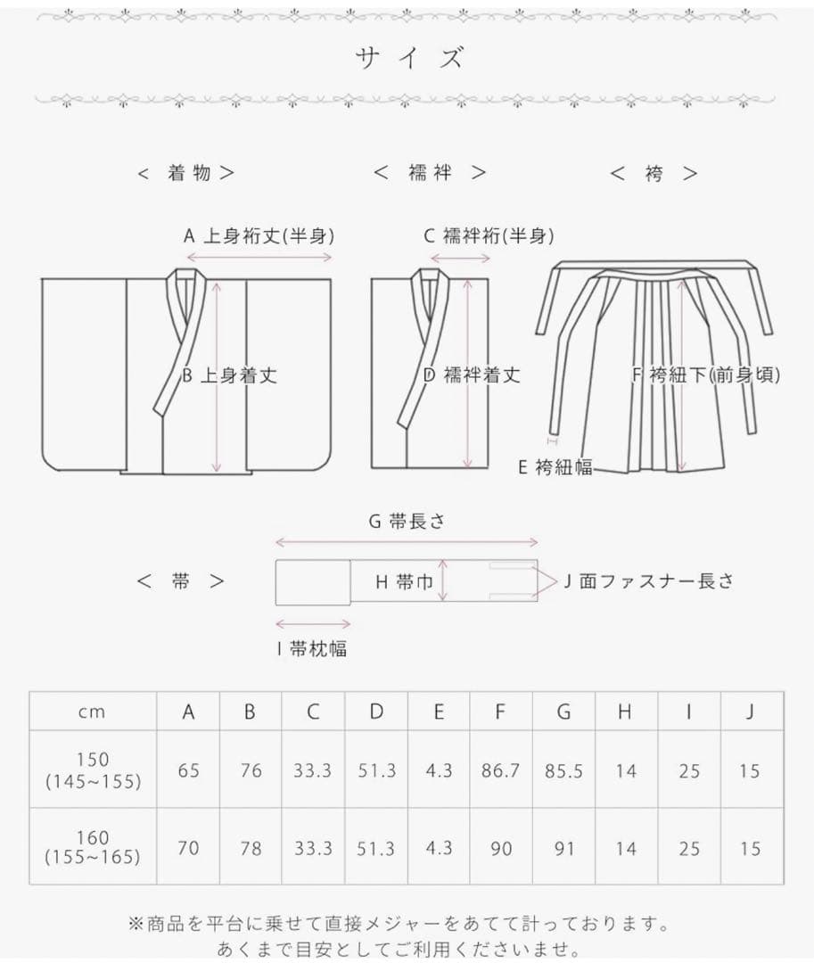 すずらん様専用 卒園式 袴 花柄着物 120cmの通販はau PAY マーケット