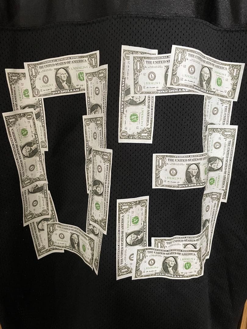 black eye patch DOLLAR ホッケーシャツ L