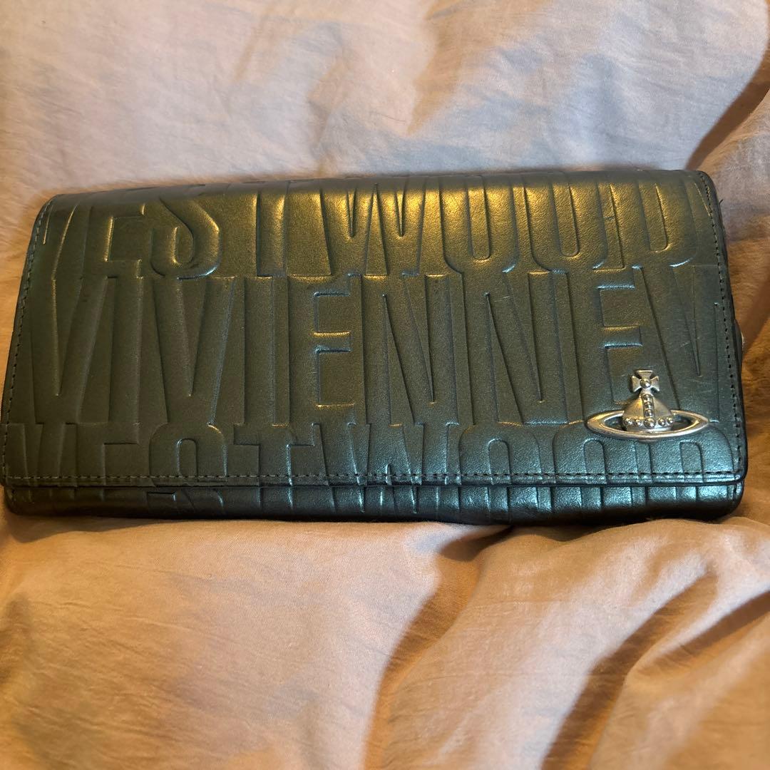 Vivienne Westwood 長財布 ダークグリーン ヴィヴィアンウエストウッド Vivienne Westwood 財布 長財布 ラウンド