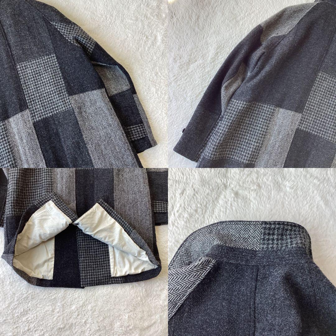 ビームスプラス ×ハリスツイード コート パッチワーク Lサイズ - メルカリ