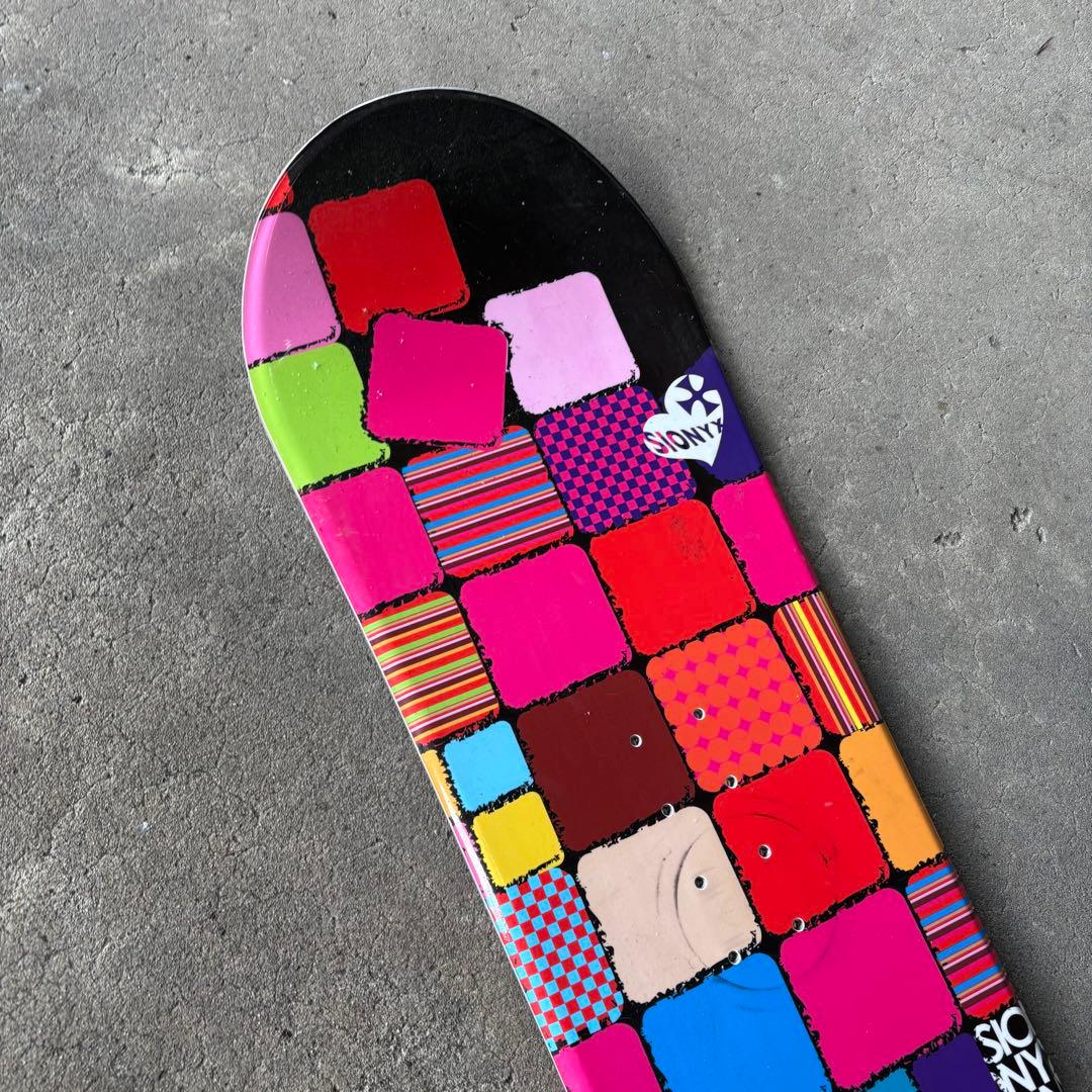 SIONYX スノーボード 板 144cm カラフル パッチワークシオニクス
