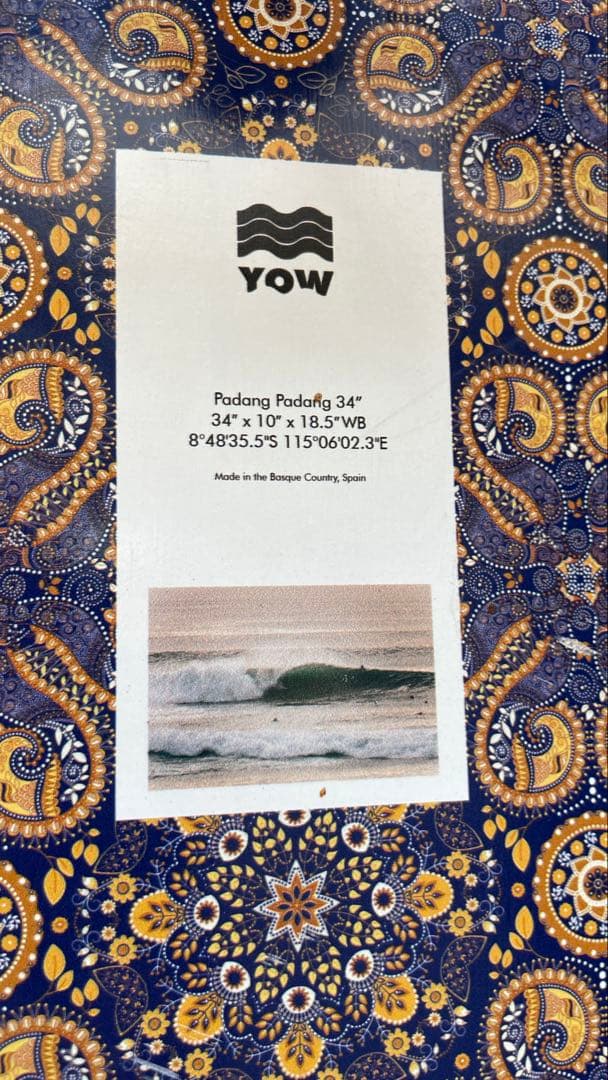 YOW Padang Padang 34インチ Buy the YOW Padang Padang 34in Black Surfskate Online Now