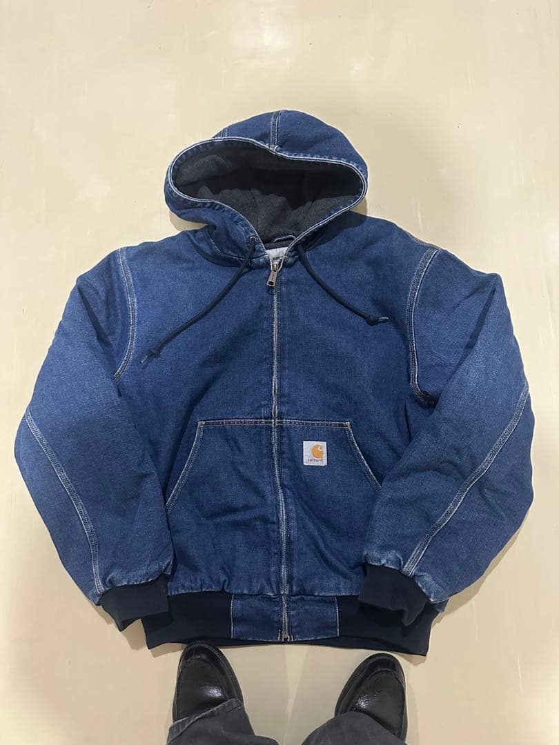 Carhartt アクティブジャケット デニム加工 carhartt デニム アクティブジャケット カーハート ワークジャケット