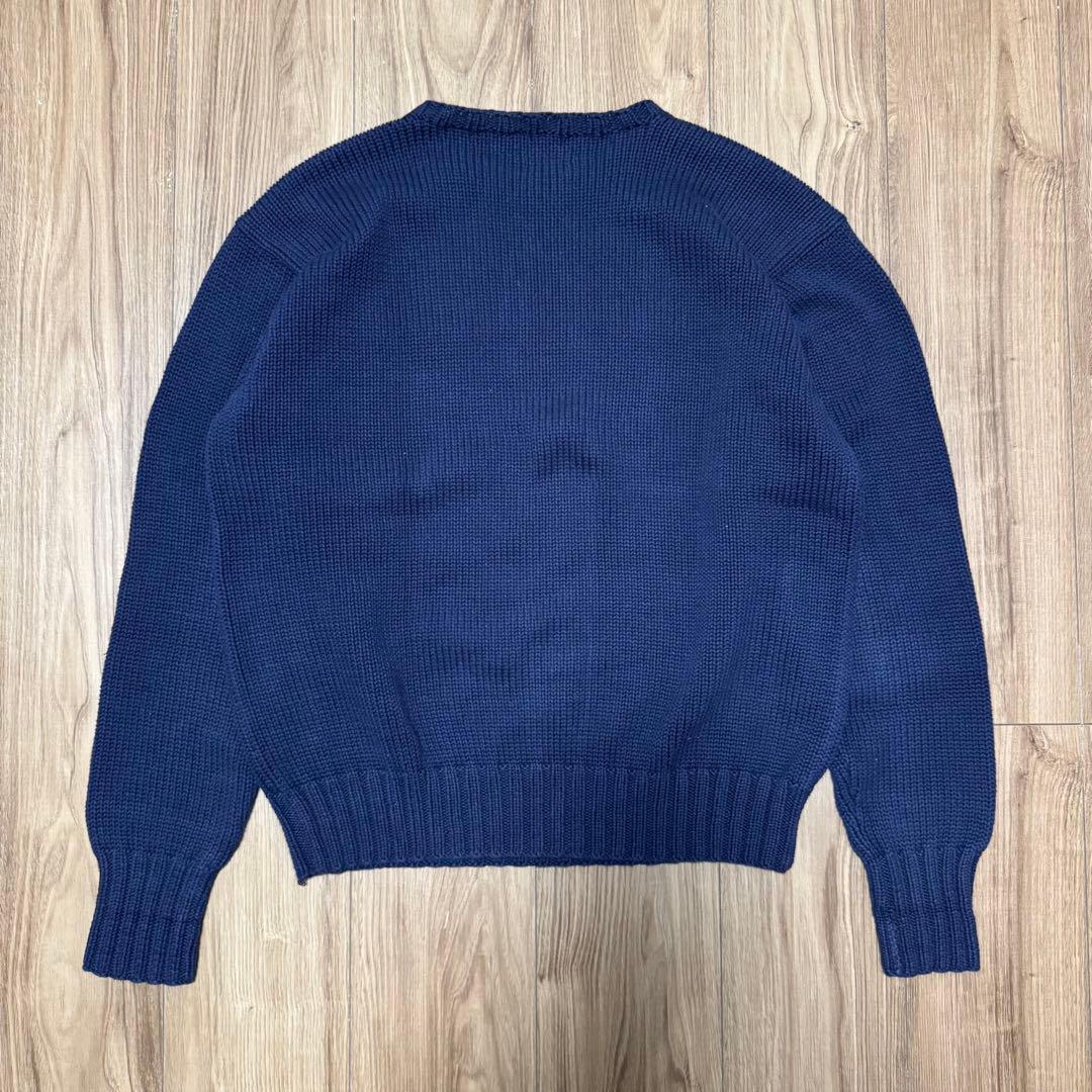 90s polo by ralph lauren 星条旗 コットンニット M - メルカリ