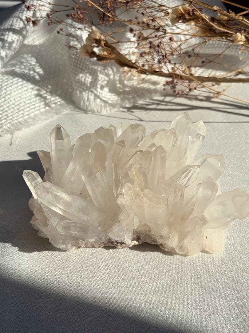 透明感◎ 聖美☆結晶♡ヒマラヤ山脈マニカラン水晶　クラスター マニカラン/パールヴァティー産ヒマラヤ水晶クラスター - ヒマラヤ水晶