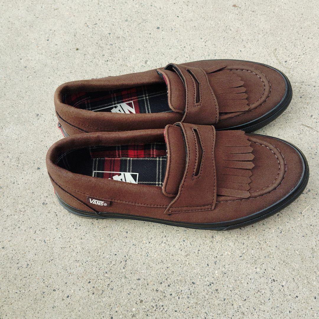 Vans fudge ローファー ブラウン 安く 買う
