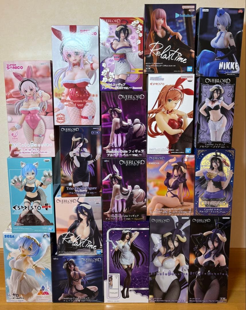 美少女フィギュア まとめ売り オーバーロード すーぱーそに子 レムほか計19点 リゼロ』『ソードアート・オンライン』『オーバーロード』『ゆるキャン