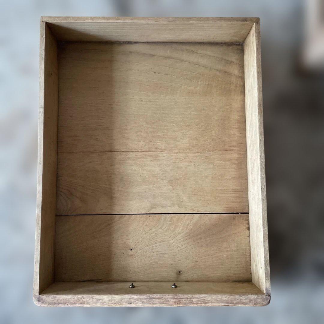 ビンテージ ドロワーサイドテーブル ドロワーベッドサイドテーブル 剥離