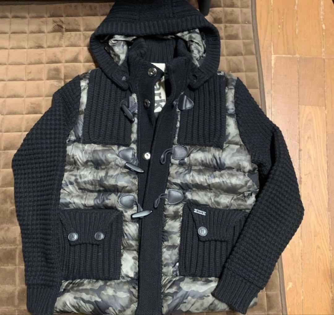 美品　Bark バーク　ニット　ダッフル　ダウン　ジャケット　カモフラ　迷彩 T-JACKET（ティージャケット）の「《BARK/バーク》カモフラプリント