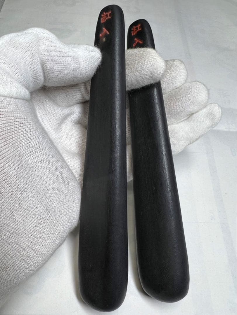 老舗高級稀少ヘラ古墨極上 2点42gx2得！ 美術品・アンティーク