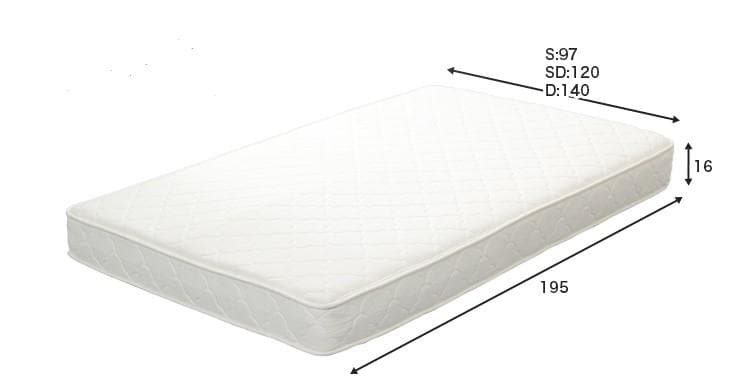 【シングル　ホワイトオーク】 棚付きデザインフロアベッド <マットレス付き> シングル ホワイトオーク】 棚付きデザインフロアベッド <マットレス付き>