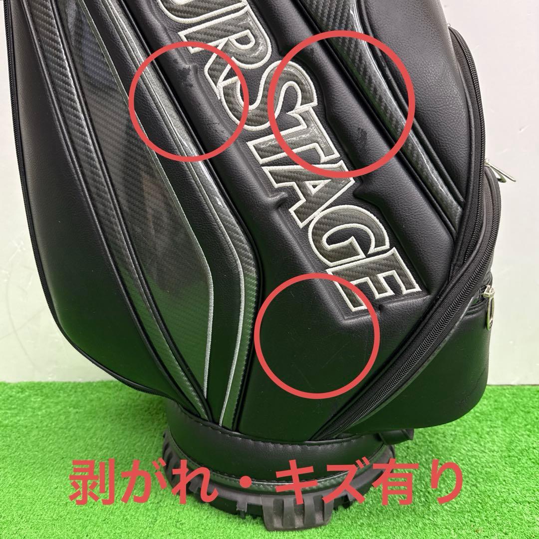 TOURSTAGE ツアーステージ ゴルフバッグ 9インチ ブラック ゴルフ