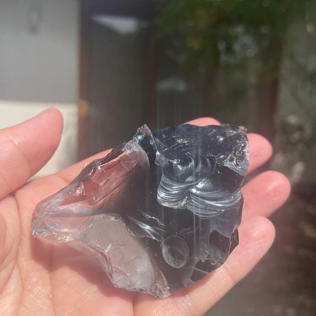 お値下げ　アンダラクリスタル　バイカラー　シエラネバダ産 110g アンダラクリスタル〈シアンエンジェルアンダラ 水色 青 ブルー〉 送料