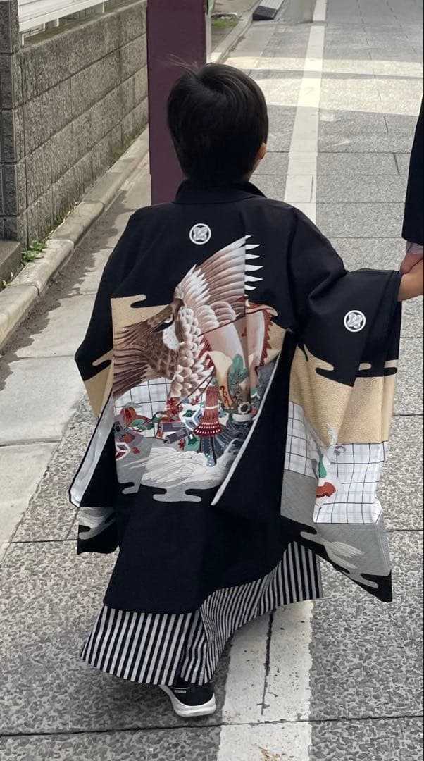 お値下げ！七五三 5歳男児 鷹 宝船 身長110cm前後 - メルカリ