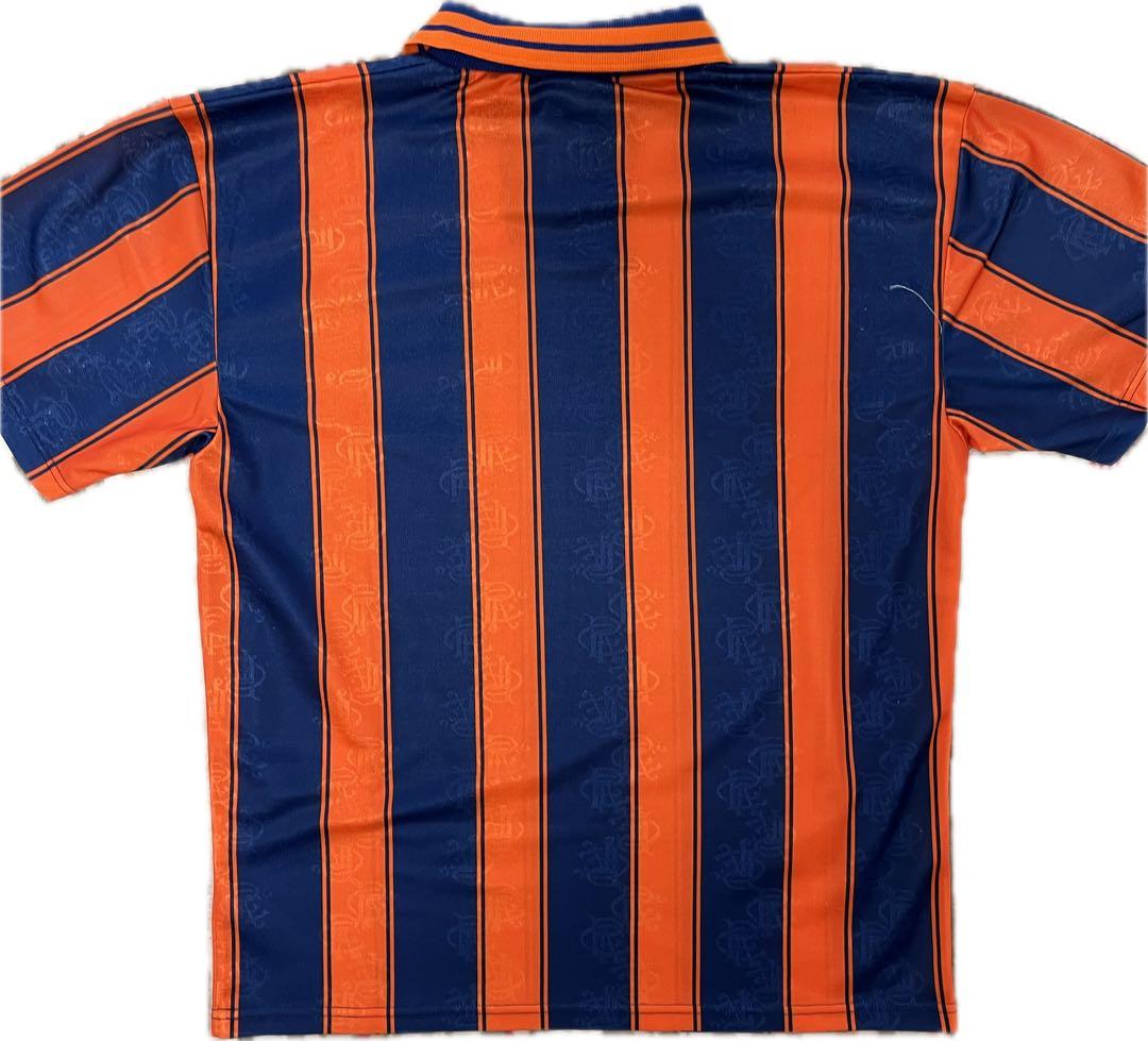 adidas グラスゴーレンジャース FC シャツ オレンジ/ネイビー