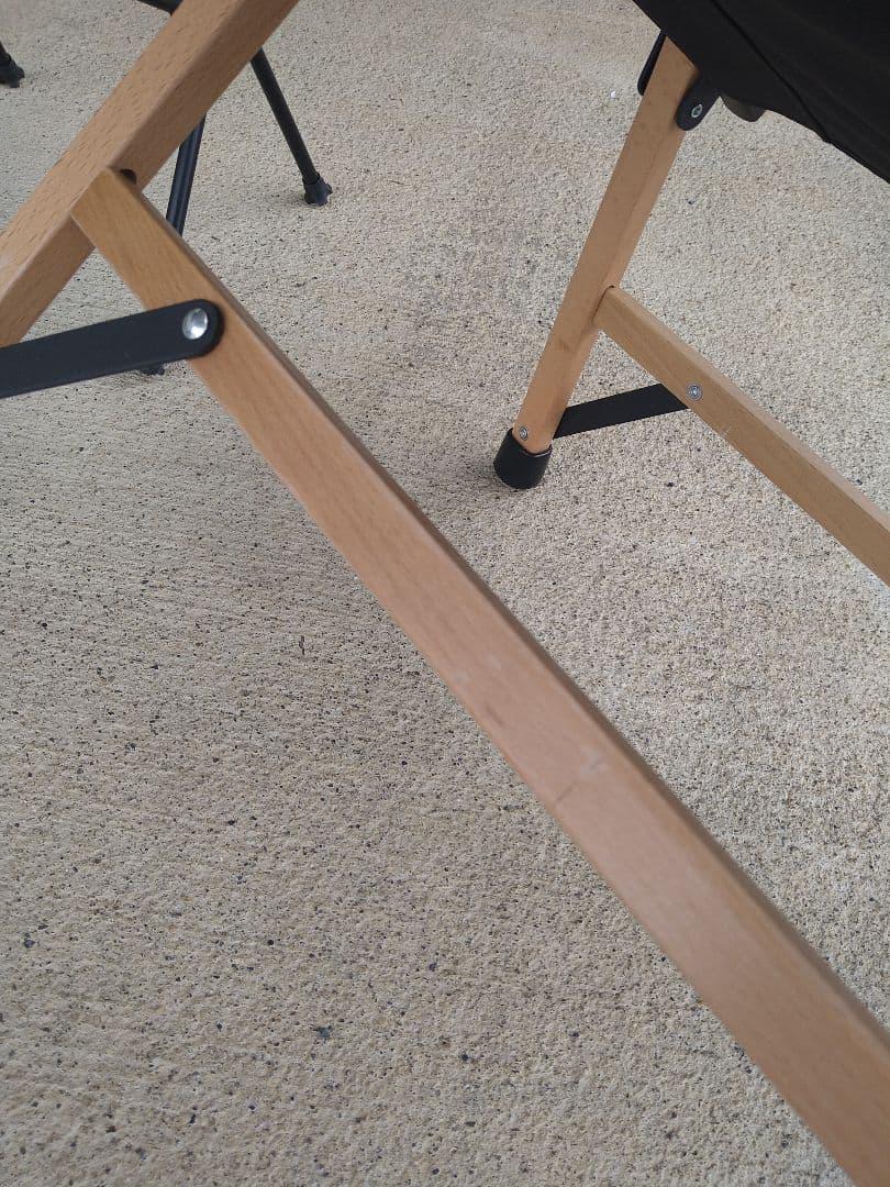 キャンプチェア2脚セット♪swen別注ウッドローチェア♪と焚き火チェア