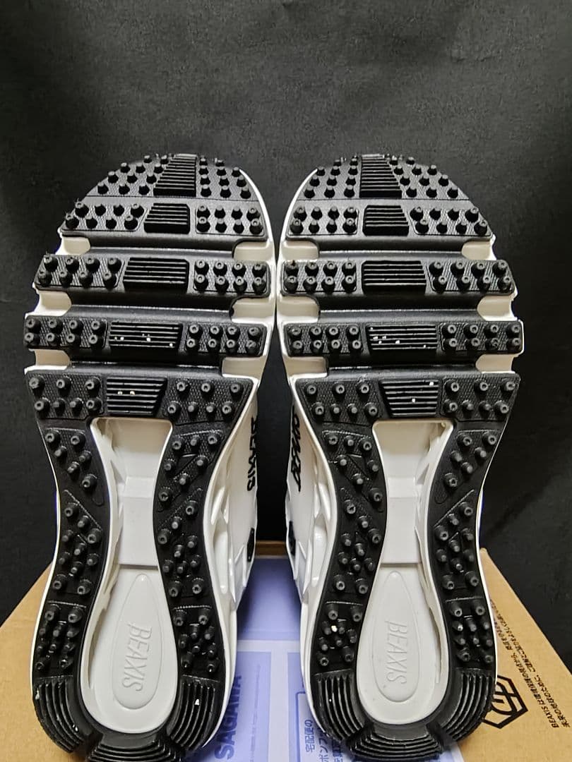 BEAXIS ホワイト スニーカー ダイヤル式