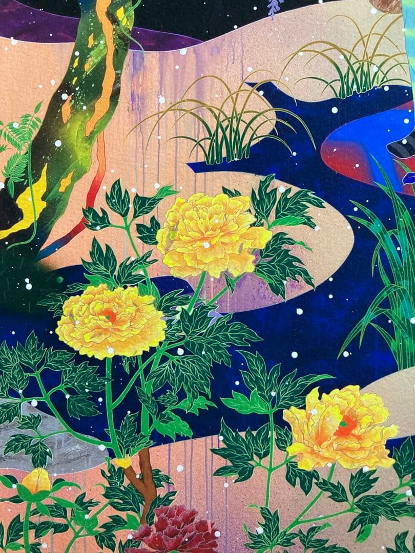 真作】松山智一「Falling Passage」2016年 250部限定 - メルカリ