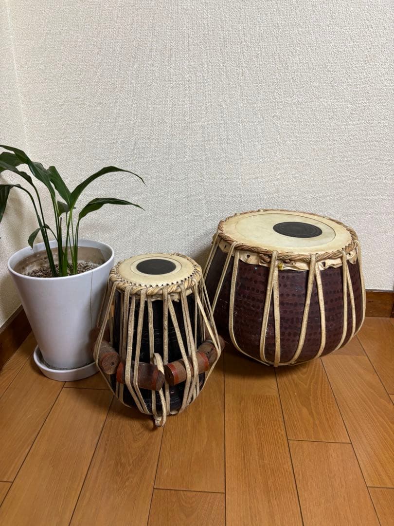 タブラ　太鼓　民族楽器　セット　未チェック tirakita-shop_id-tblc-55