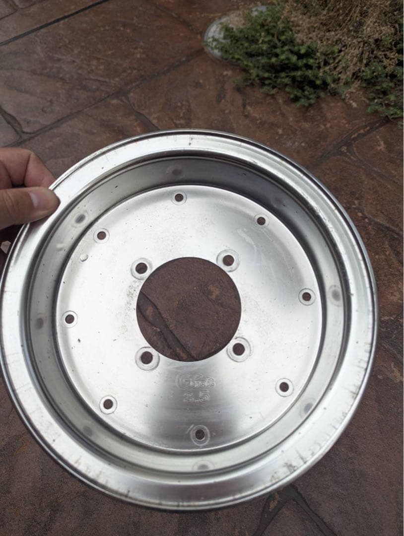 最終値下げしました！gクラフトアルミ製穴無しホイール 3.5J 8インチ