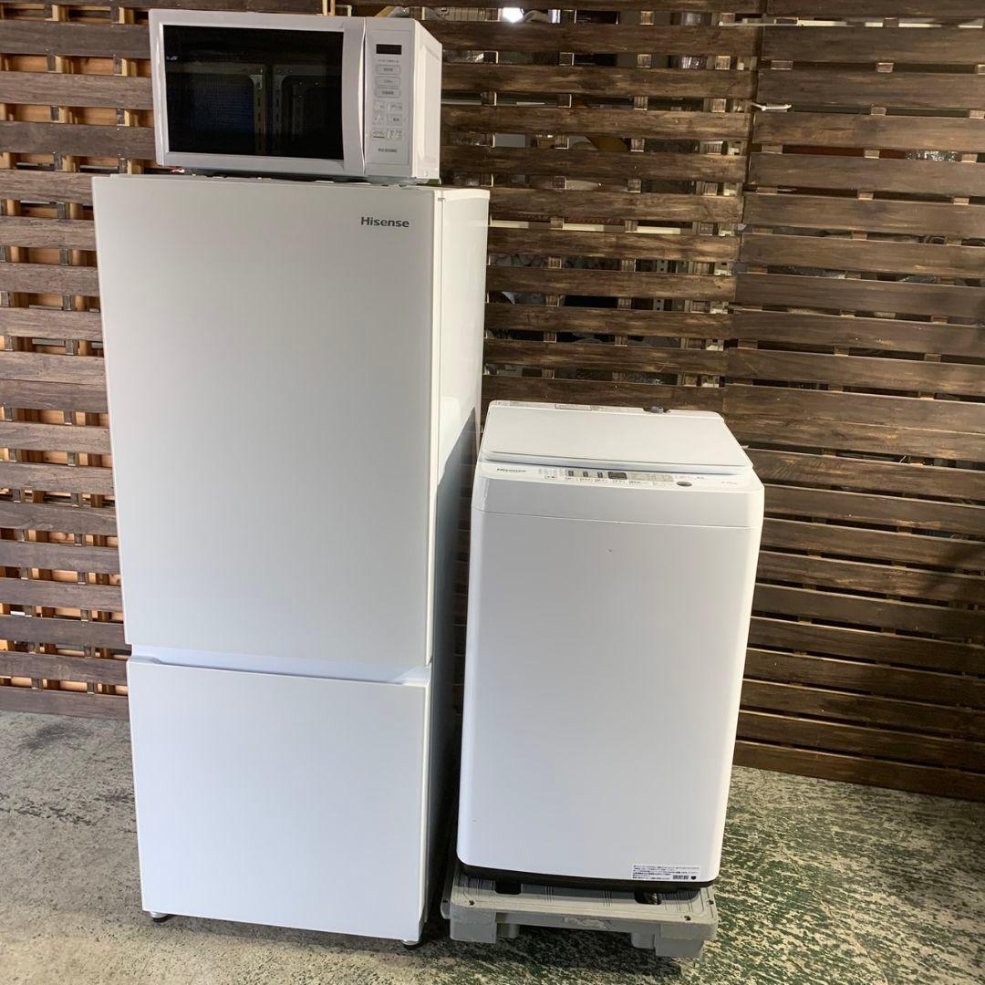 J600 家電3点セット 冷蔵庫 洗濯機 電子レンジ 山善（YAMAZEN） 家電セット 一人暮らし 3点セット 冷蔵庫 106L 洗濯機
