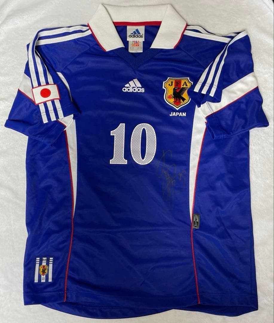 サッカー日本代表　【サイン入り】 10名波浩選手ユニフォームLサイズ 元日本代表MF名波浩が語る