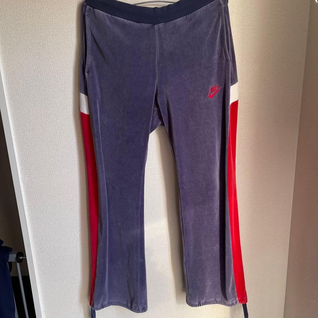 NIKE ジャージ ベロア パープル セットアップ L