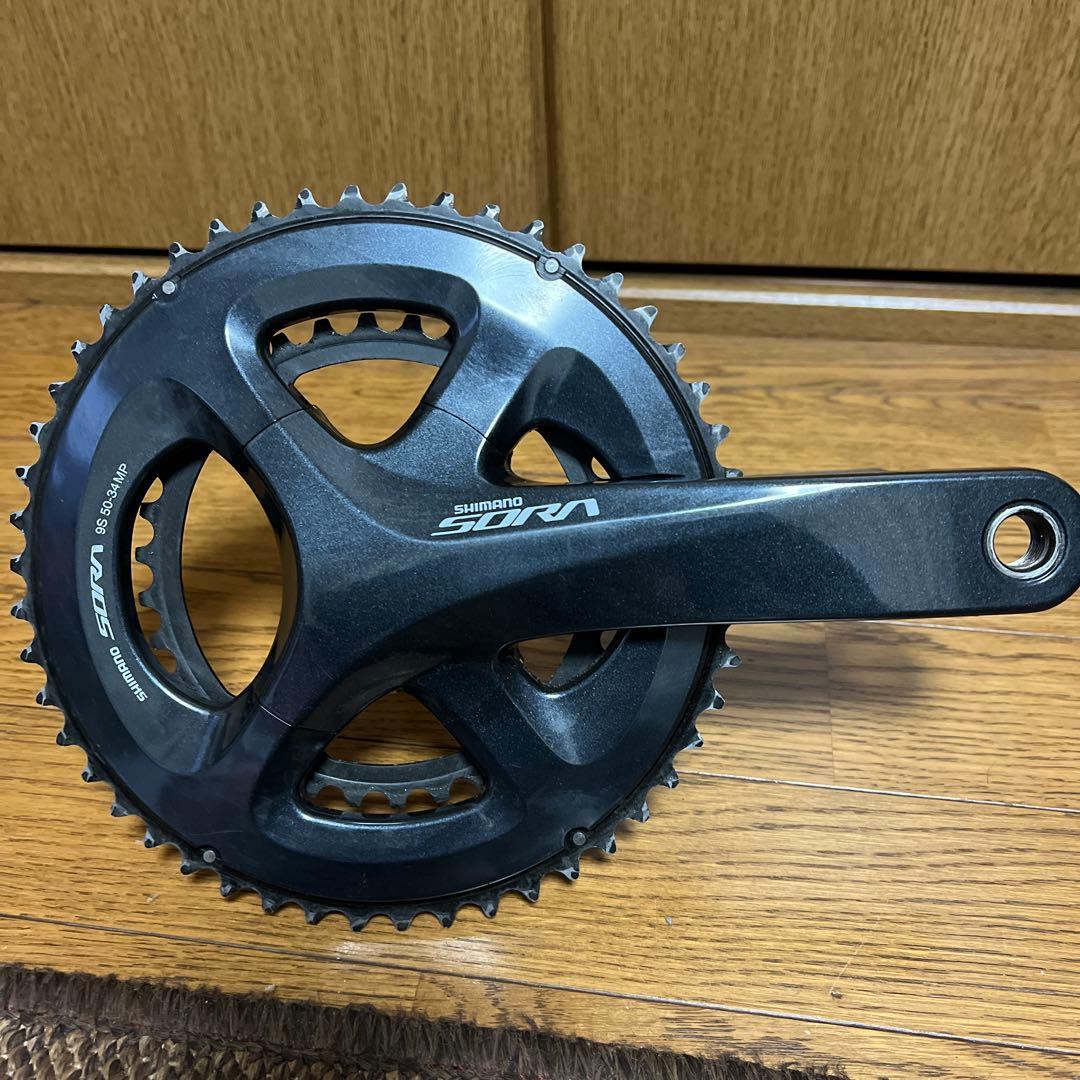 ペ*ー様 Shimano Sora コンポーネントセット ブラック 中古