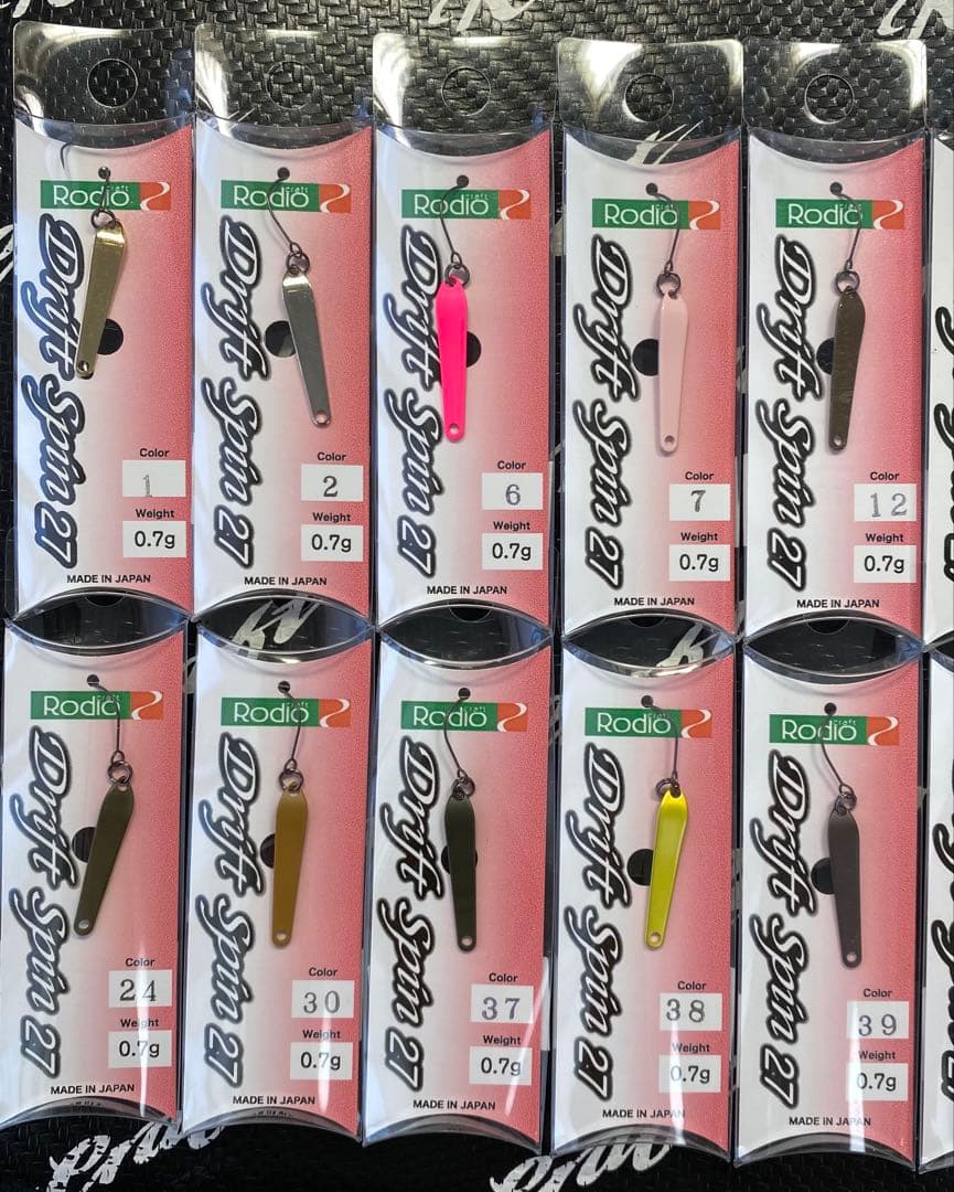 Rodio Craft Drift Spin 27 0.7g 全20色セット