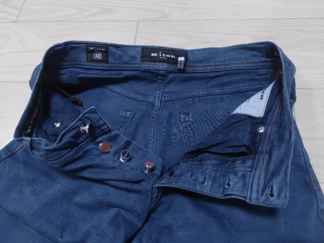 美品32】Kiton 極上 高級 デニムパンツ