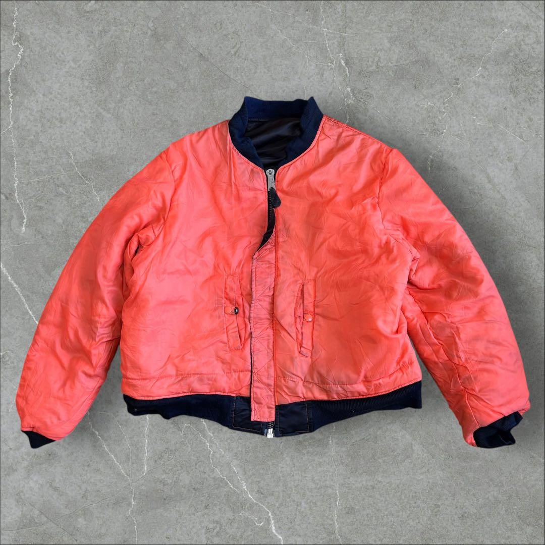 ALPHA MA-1 フライトジャケット ブラック 実物 1987年 - メルカリ