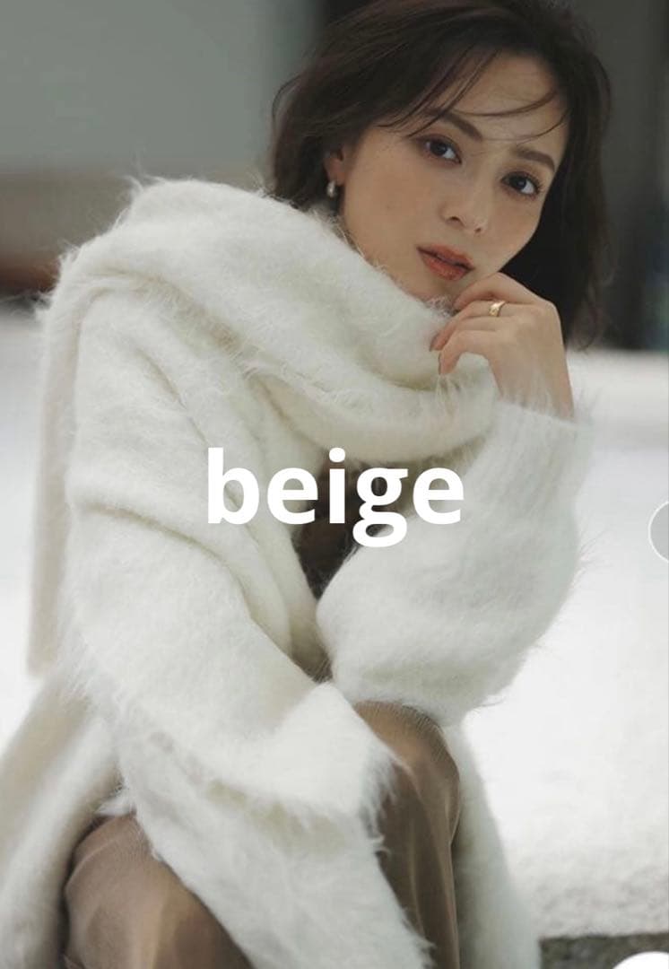 anuans アニュアンス スーリーアルパカ ニットマフラー - メルカリ