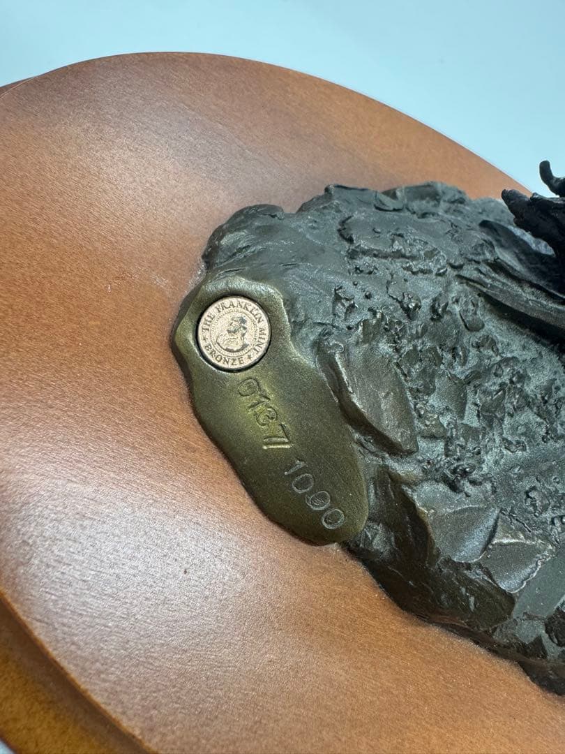 ssx2673様専用 フランクリンミント 馬上のカウボーイ ブロンズ像 置物