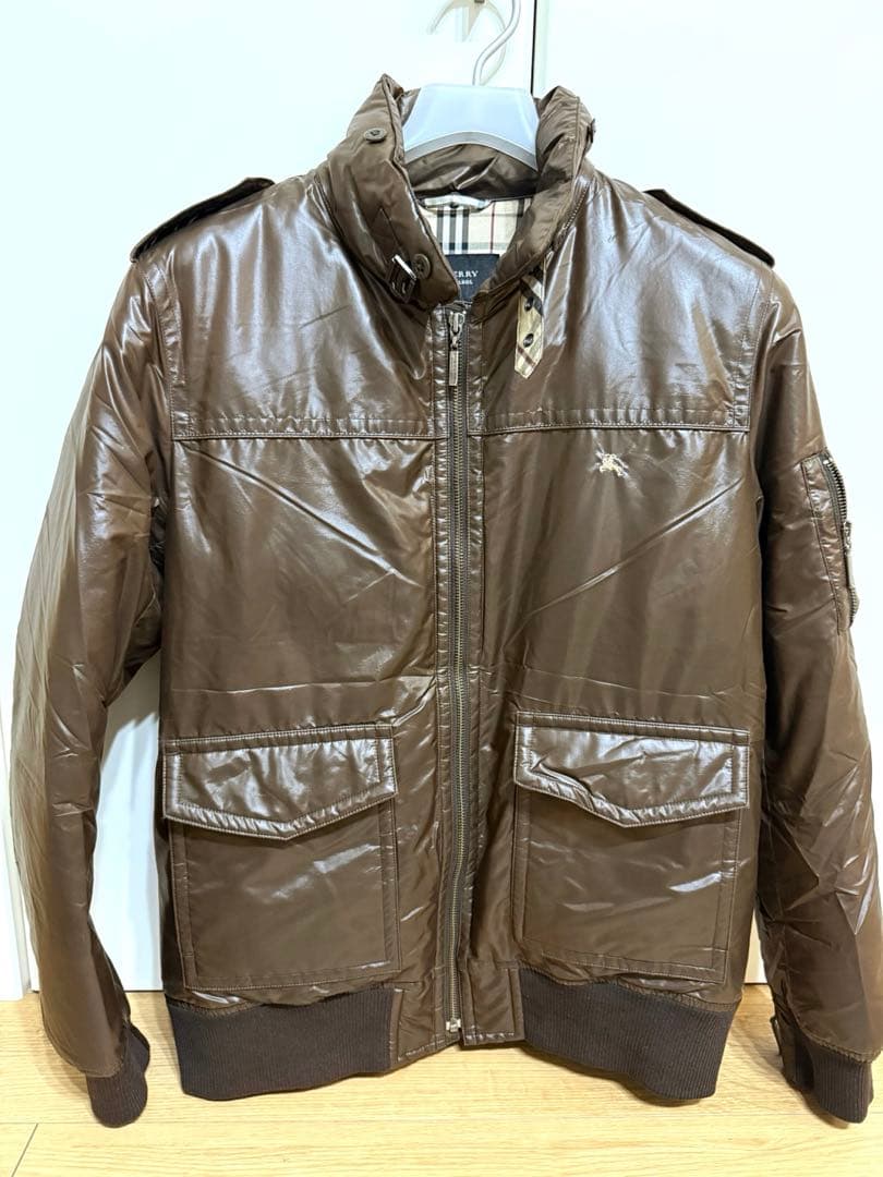 BURBERRY BLACK LABEL ブラウン ダウンジャケット Lサイズ
