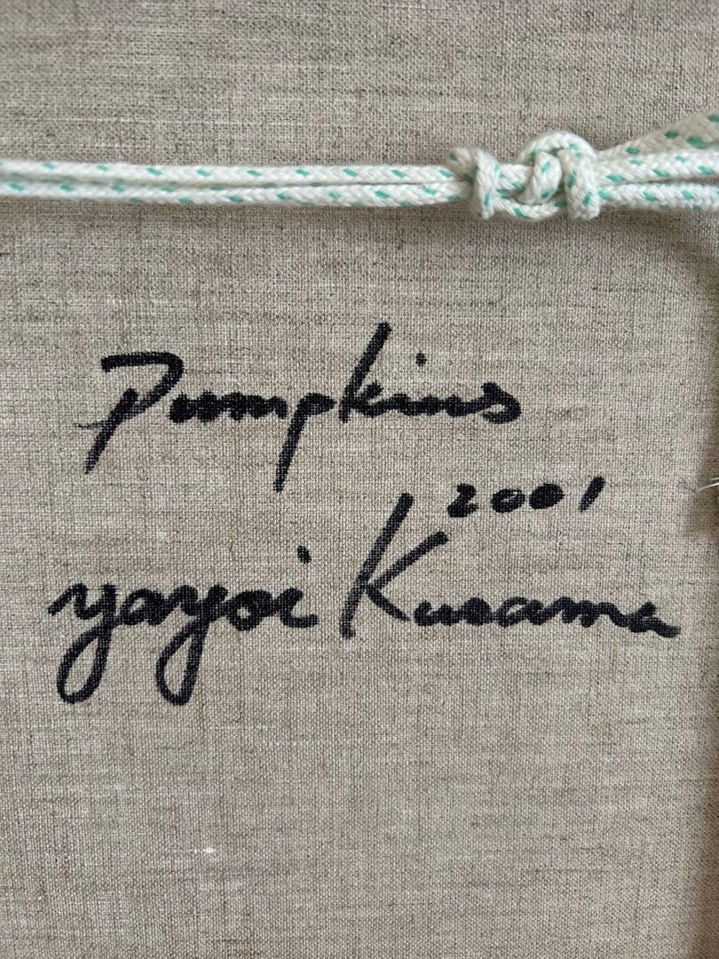 専用 かぼちゃ 油絵 草間弥生風 模写作品 F6 手描き