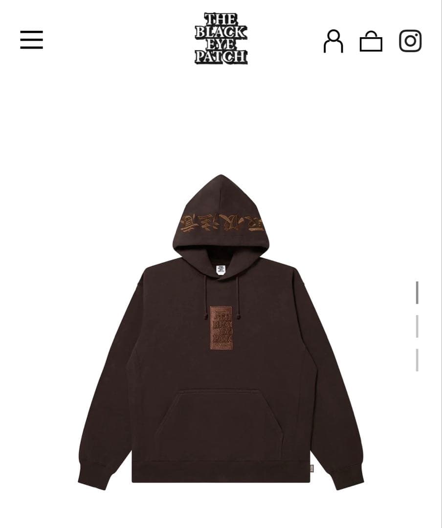 m*u様 BLACK EYE PATCH パーカー　即完売品 Yahoo!オークション - THE BLACK EYE PATCH パーカー/XL/コットン/BLK