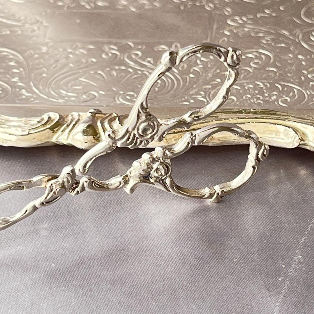 【ドイツ】薔薇のシュガートング 10.5cm【純銀】 ヒルデスハイムローズ