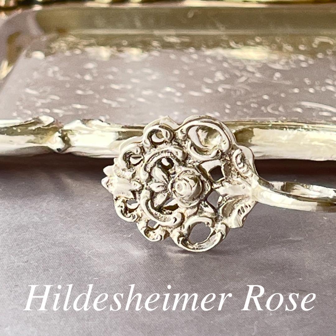 【ドイツ】薔薇のシュガートング 10.5cm【純銀】 ヒルデスハイムローズ