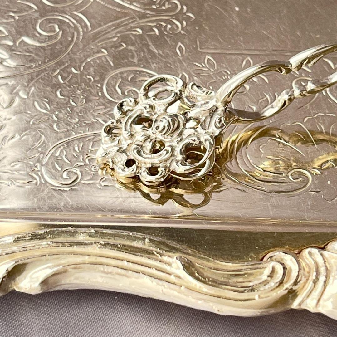 【ドイツ】薔薇のシュガートング 10.5cm【純銀】 ヒルデスハイムローズ