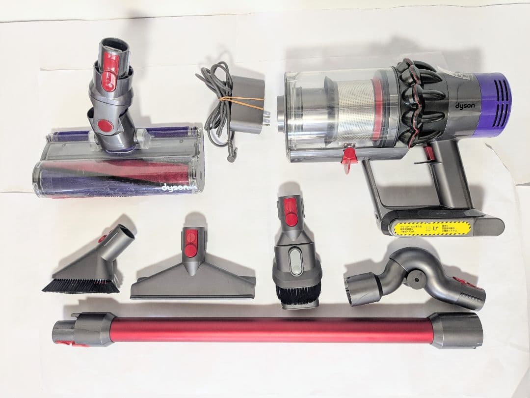 【45分稼働】ダイソン掃除機V10 フルセット　① Dyson（ダイソン） 掃除機 布団ツール v7 v8 v10 v11 v12 v15 Digital
