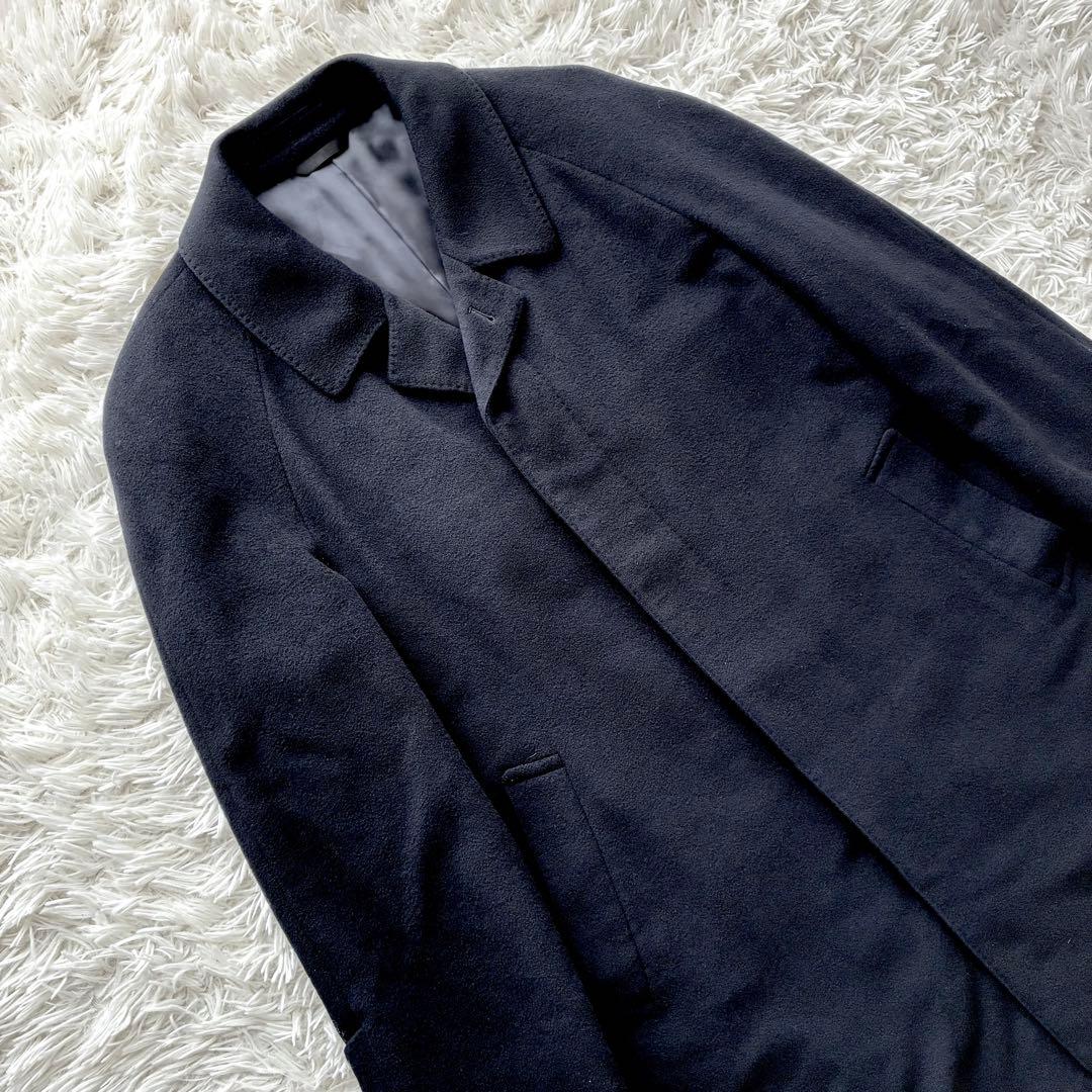 美品】NOUMI 野海 深喜毛織 カシミヤ100% チェスターコート 日本製